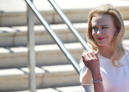 Nicole Kidman, protagonista de la película 'Grace of Monaco', momentos antes del photocall en Cannes.