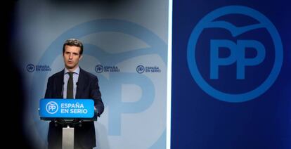 El vicesecretario de Comunicaci&oacute;n del PP, Pablo Casado.