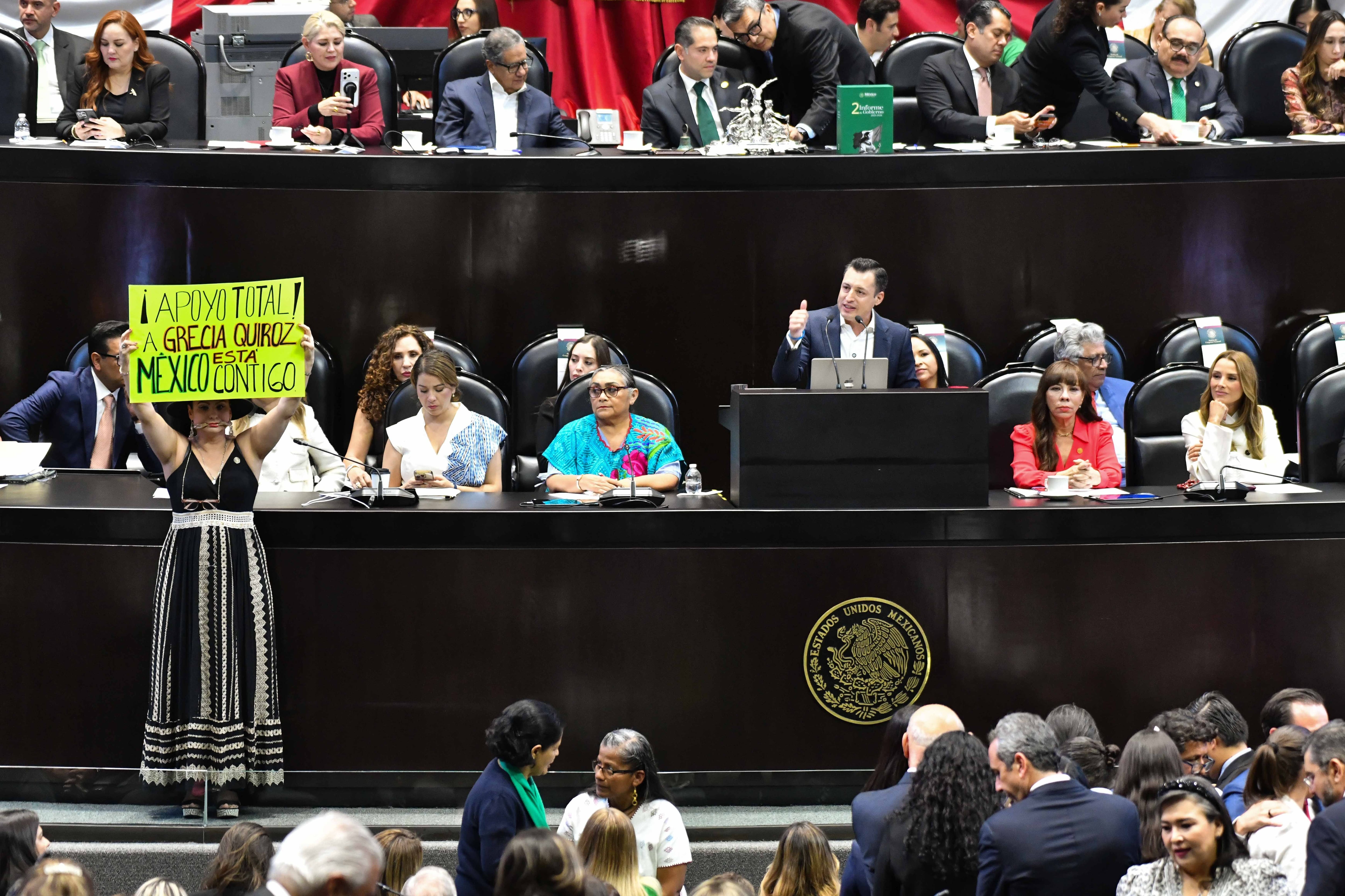 La oposición convierte la entrega del segundo informe de Sheinbaum en un juicio contra Morena