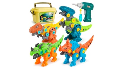 Presentes para idades de 4 a 6 anos em fundo branco.