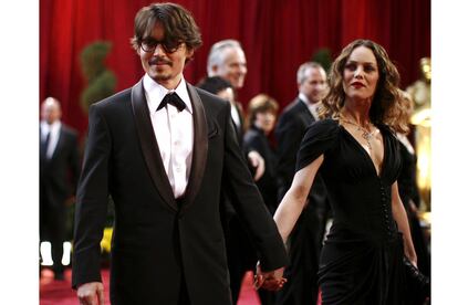La pareja, radiante, en la 80 edición de los Óscar en Hollywood.
