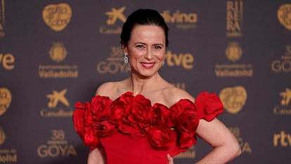 Aitana Sanchez-Gijon attends the Spanish Film Academy's Goya Awards ceremony in Valladolid, Spain, February 10, 2024. REUTERS/Ana Beltran
