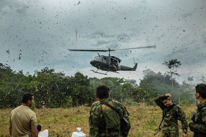 An anti-narcotics operation in the Colombian Amazon, in the department of Guaviare.