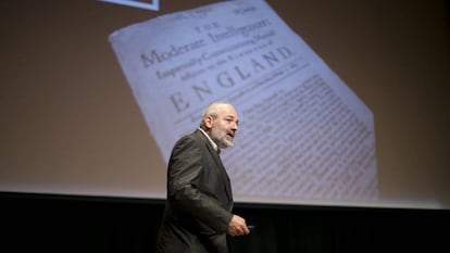 Pepe Cervera durante el XVI Congreso de Periodismo Digital de Huesca