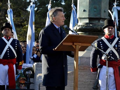 Mauricio Macri em Rosario, o 20 de junho.