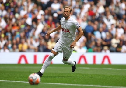 Harry Kane, durante un amistoso con el Tottenham en la pretemporada de 2023.