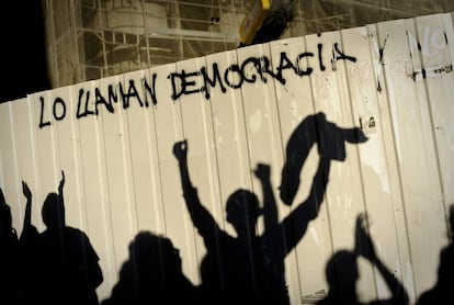 Protesta en Madrid contra el elevado desempleo juvenil en 2011, en uno de los peores momentos de la crisis econ&oacute;mica.