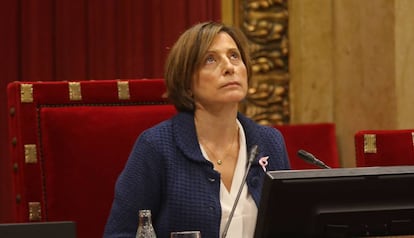 La presidenta del Parlament, Carme Forcadell, en octubre de 2016.