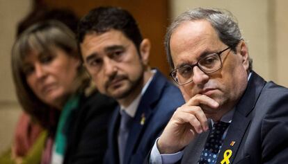 El president de la Generalitat, Quim Torra, presideix l'Assemblea Urbana de Catalunya.