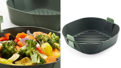 cesta de silicona para freidora de aire