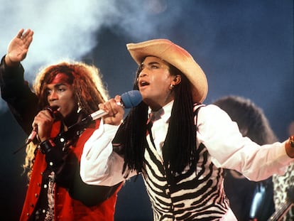 Milli Vanilli, durante una actuación el 17 de noviembre de 1989.