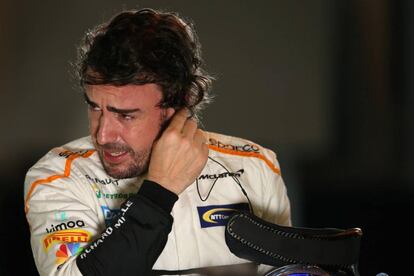 Alonso, tras la crono del GP de Bahréin.