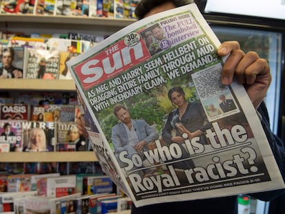 Capa do 'The Sun' em Londres nesta terça-feira.