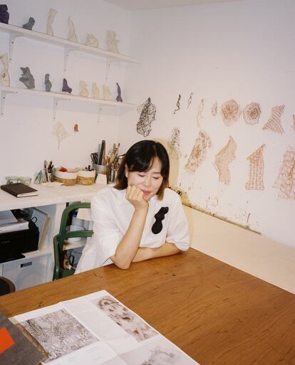 La artesana Soyun Jung en su taller. 