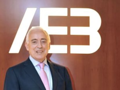 El presidente de la Asociación Española de Banca (AEB), Miguel Martín.