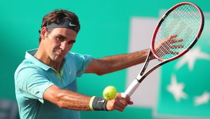 El tenista Roger Federer, durante un partido en Estambul.