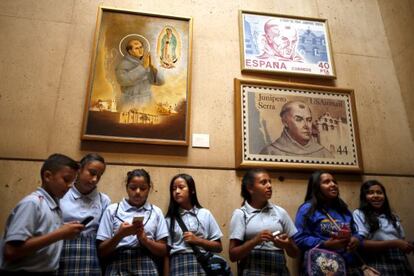 Alumnos de una escuela católica en Washington.