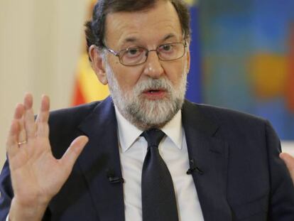 Mariano Rajoy en la entrevista concedida a Efe en La Moncloa.