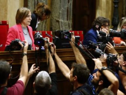 PP, PSC, Ciudadanos y Sí que es Pot cargan contra la actuación de la presidenta del Parlament