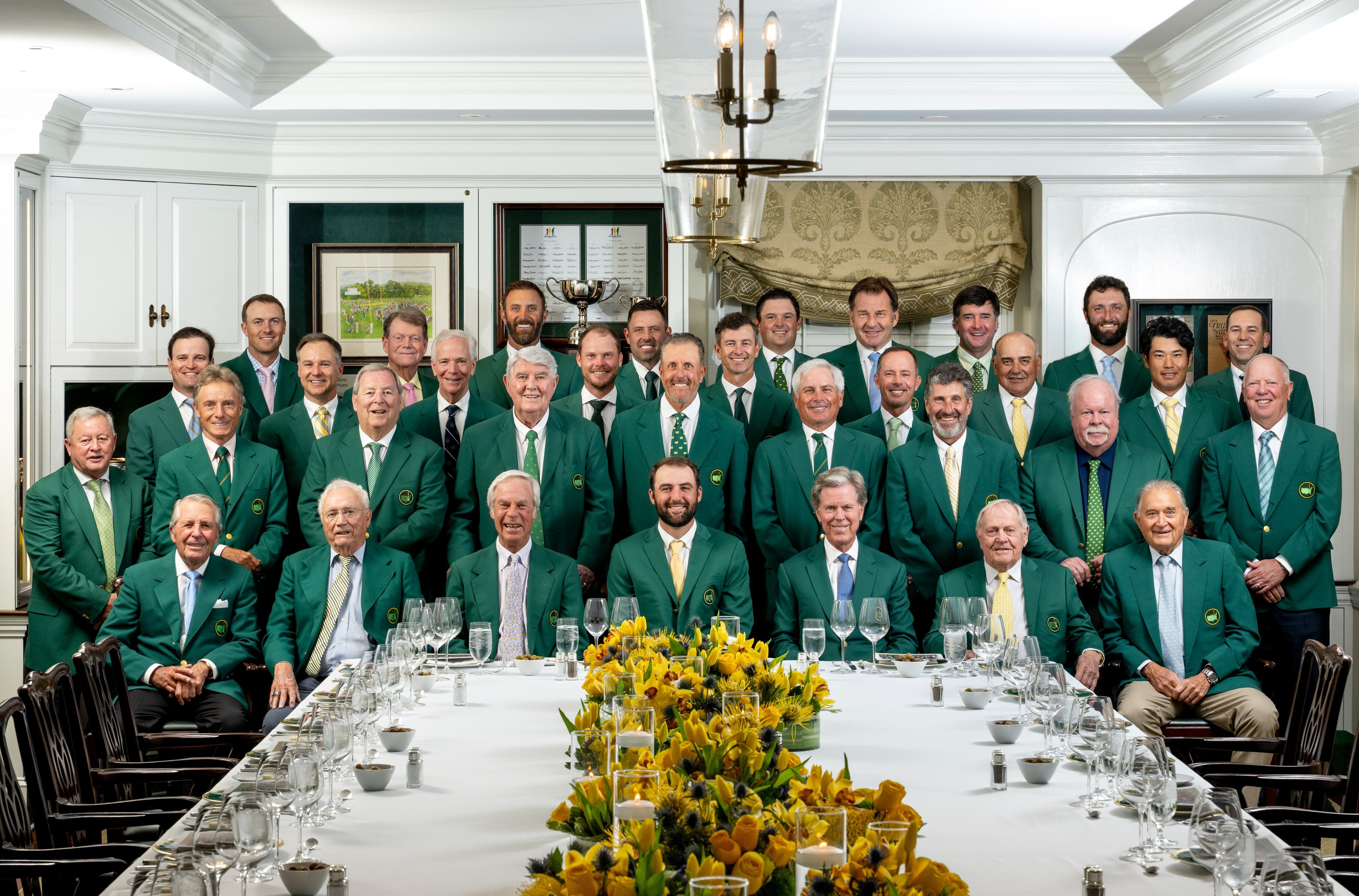 La cena de los campeones del Masters de Augusta, el 8 de abril de 2025 en una fotografía distribuida por el Masters de Augusta.