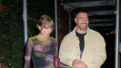 Taylor Swift y Travis Kelce, el pasado 15 de octubre por las calles de Nueva York.