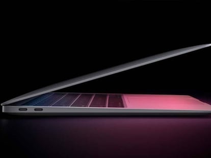 Nuevo MacBook con chips M1 de Apple.