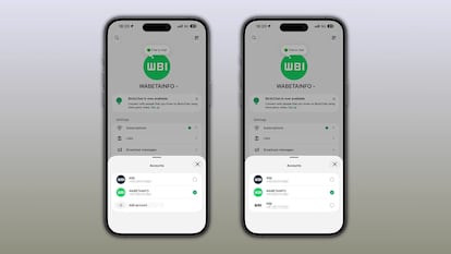 Tres cuentas en WhatsApp para iPhone