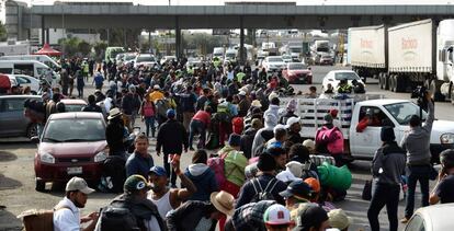 Caravana de refugiados latinoamercanos hacia Estados Unidos