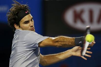 Golpe de derecha de Federer.