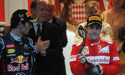 Webber, ganador de la carrera, y Alonso, nuevo líder del campeonato.