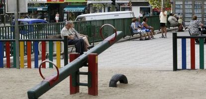 Parque infantil de Ciudad Lineal en donde el pederasta cometi&oacute; su &uacute;ltimo rapto.