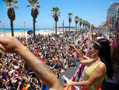 Marcha do Orgulho em Tel Aviv, nesta sexta-feira.