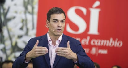 El candidato socialista a La Moncloa, Pedro S&aacute;nchez. 