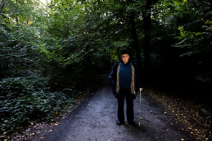 Preston pictured in Highgate Wood in London.