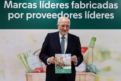 El presidente de Mercadona, Juan Roig, en la presentación de resultados.