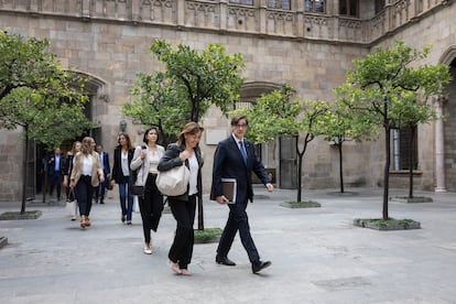 El 'president' Salvador Illa preside este martes la reunión del Consell Executiu en el Palau de la Generalitat