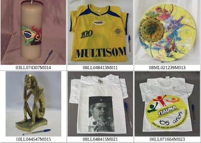 No arquivo do ex-presidente há ainda uma vela, esculturas e pinturas recebidas em Angola, além de uma camiseta, em que Lula aparece com a boina de Che Guevara e é retratado como o "revolucionário brasileiro" (o remetente do presente é desconhecido).