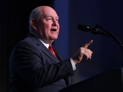 Sonny Perdue, secretario de Agricultura de EE UU.