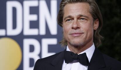 Brad Pitt, en los Globos de Oro.