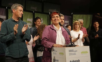 La candidata al Congreso por Gipuzkoa por Bildu Marian Beitialarrangoitia analiza los resultados electorales.