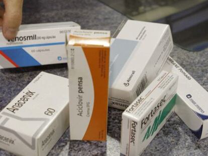 Algunos de los medicamentos que serán excluidos de la financiación pública.