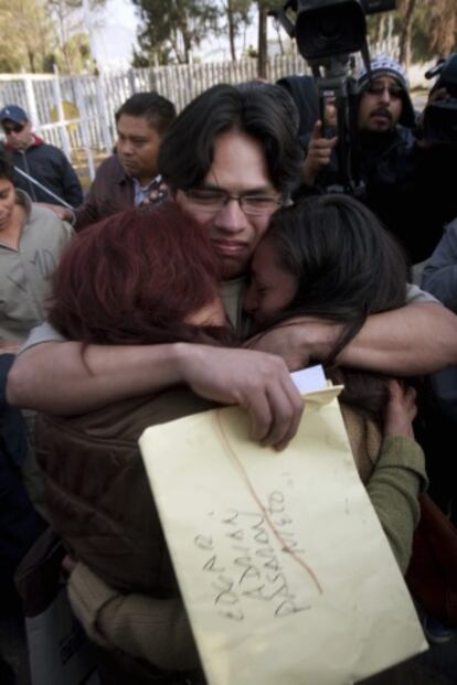 Uno de los detenidos liberados este domingo.