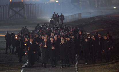 Ceremonia para conmemorar los 75 años de la liberación del campo de concentración de Auschwitz.