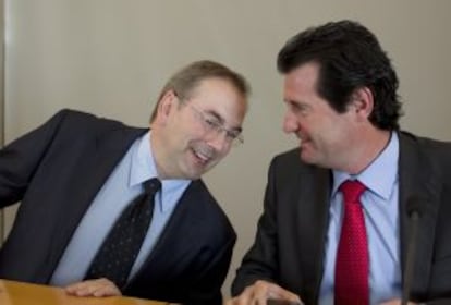 Luis Rosado y José Ciscar, en la conferencia de prensa en Alicante.