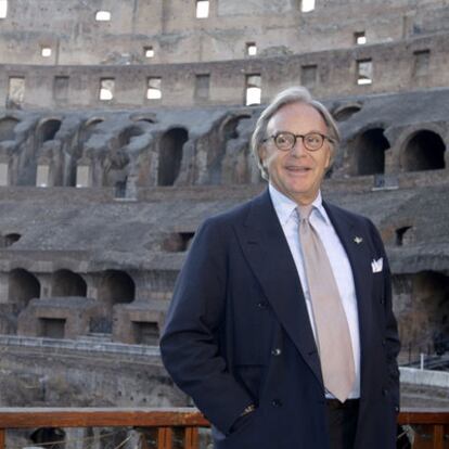 El empresario Diego della Valle, ante el Coliseo romano.