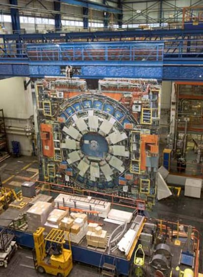 El detector CDF del acelerador de partículas Tevatron (Chicago)