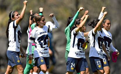 Las futbolistas de Pumas.