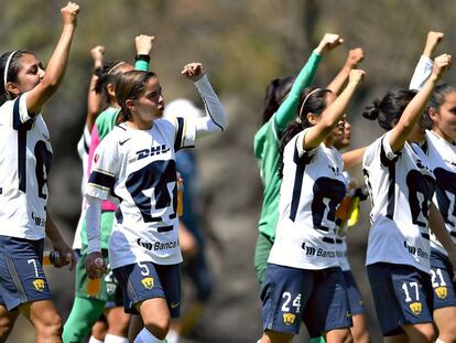 Las futbolistas de Pumas.