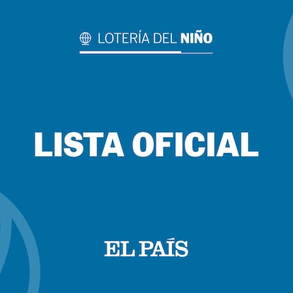 Lista Oficial Lotería del Niño 2026