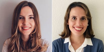 María Sánchez y Raquel Martínez, responsable del programa de fidelización de EL PAÍS.